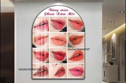 💋 BẢNG MÀU PHUN MÔI VÒM TRÁNG GƯƠNG MỚI