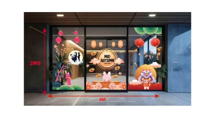 Decal trang trí Tết Trung Thu – Giải pháp “thắp sáng” không gian Việt