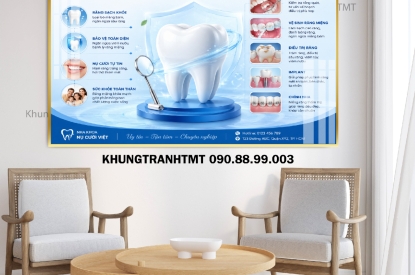 Những Mẫu Tranh Nha Khoa Đẹp Giúp Không Gian Trở Nên Cao Cấp Và Chuyên Nghiệp