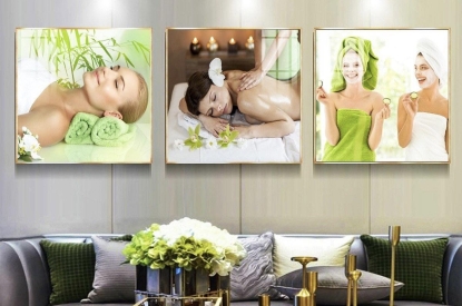 KHUNG TRANH TRÁNG GƯƠNG CHĂM SÓC DA-BẢO VỆ SẮC TỐ -TĂNG ĐỘ ĐÀN HỒI CHO DA CỦA BẠN