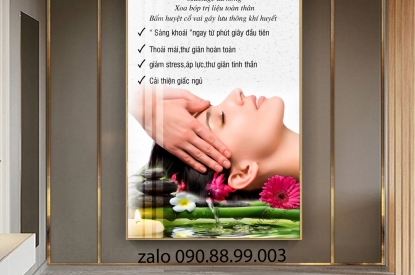KHUNG TRANH TRÁNG GƯƠNG GỘI ĐẦU DƯỠNG SINH - SANG TRỌNG-TINH TẾ