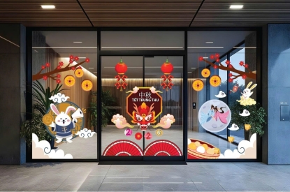 🌕🎉 TRANH DÁN DECAL TRUNG THU 2025–2026