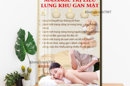 🧠KHUNG TRANH MASSAGE TRỊ LIỆU LƯNG – KHU GAN MẬT
