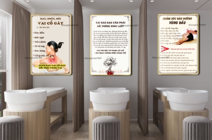 🌿 BỘ 3 TRANH ĐẢ THÔNG KINH LẠC – CỔ VAI GÁY