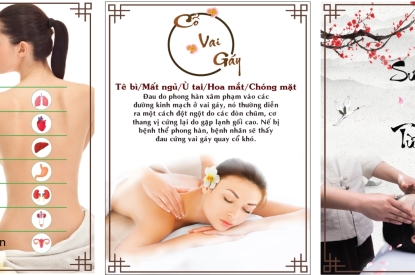 KHUNG TRANH TRÁNG GƯƠNG ĐIỀU TRỊ ĐAU VAI GÁY DÀNH CHO SPA THẨM MỸ
