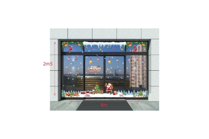 Decal Dán Kính Noel 2025 – Mẫu Ông Già Noel & Cây Thông Hot Nhất Hiện Nay