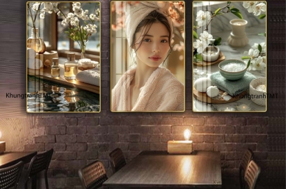 💥 ĐỪNG BỎ LỠ – BỘ 3 KHUNG TRANH KHÔNG THỂ THIẾU CHO SPA CỦA BẠN! 