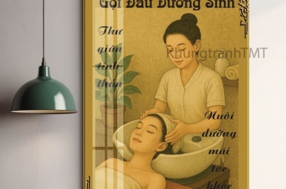 NHỮNG MẪU TRANH GỘI ĐẦU DƯỠNG SINH PHỔ BIẾN NHẤT HIỆN NAY
