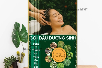 Khung tranh tráng gương - Khung tranh gội đầu dưỡng sinh thư giãn cho spa , thẩm mỹ viện toàn quốc