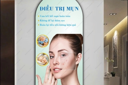 TRANH VÒM ĐIỀU TRỊ MỤN TRÁNG GƯƠNG – HIỆN ĐẠI, CHUYÊN NGHIỆP CHO SPA CHĂM SÓC DA