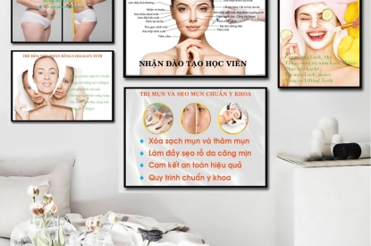 KHUNG TRANH TRÁNG GƯƠNG TIÊM FILER-BOXTOX GIỮ MÃI NÉT ĐẸP TUỔI THANH XUÂN