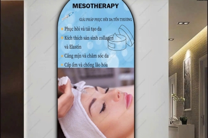 TRANH VÒM MESOTHERAPY TRÁNG GƯƠNG CAO CẤP – SANG TRỌNG CHO KHÔNG GIAN SPA CÔNG NGHỆ CAO