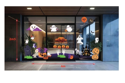 🎃 GIỚI THIỆU BỘ DECAL HALLOWEEN DÁN KÍNH KÍCH THƯỚC LỚN TẠI THÀNH PHÁT 369 🕷️
