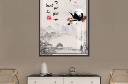 Tranh phong thủy sang trọng ,Khung tranh tráng gương phong thủy,sử dụng cho spa , thẩm mỹ viện, cty, văn phòng