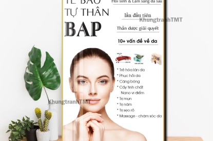 KHUNG TRANH TRÁNG GƯƠNG TẾ BÀO TỰ THÂN BAP -NUÔI DƯỠNG DA TỪ TẾ BÀO GỐC