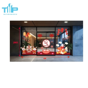 decal trang trí trung thu ngày hội trăng rằm mẫu 5