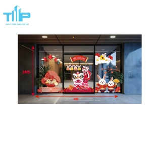 decal trang trí dành riêng cho lễ hội trung thu, lễ hội trăng tròn mẫu 6