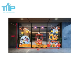 decal dán trang trí tiện lợi cho lễ hội trung thu, lễ hội trăng rằm mẫu 7