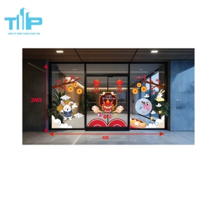 decal dán trung thu dùng deco ,trang trí bắt mắt, tinh tế, sáng tạo, sinh động mẫu 9