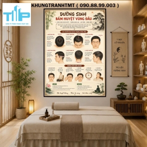 Tranh tráng gương trị liệu cơ xương khớp, dưỡng sinh, bấm huyệt tổng hợp