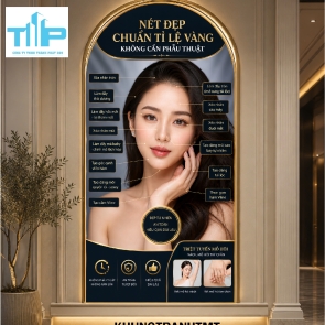 Tranh vòm tráng gương nguyên nhân nám - tàn nhang decor thẩm mỹ viện, spa hiện đại