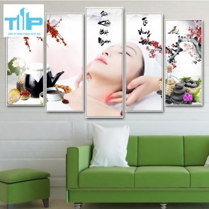 Khung tranh tráng gương- Bộ 5 tranh thế giới dưỡng sinh