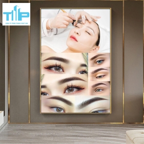 tranh trang trí phun xăm cho spa thẩm mỹ viện
