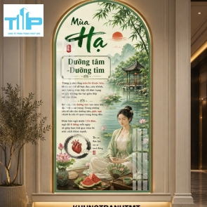 Tranh Vòm Tráng Gương Tứ Quý Dưỡng Sinh – Sang Trọng, Ý Nghĩa, Chuẩn Xu Hướng