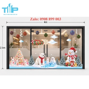 Decal trang tri noel hot trend năm 2027 - mẫu 68