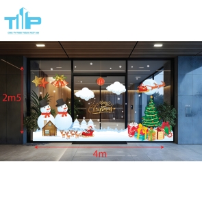 Decal Trang Trí Noel Cao Cấp – Chống Nước, Bền Màu mẫu 30