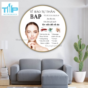 Khung tranh tráng gương- Tranh tròn Tế bào tự thân BAP