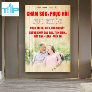 Khung tranh tráng gương -Chăm sóc và phục hồi sức khỏe cho mẹ và bé 