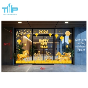 Mẫu mới 2026 - Decal Tết 2026 Dán Kính – Mẫu Đẹp Hot Nhất Năm  mẫu 69
