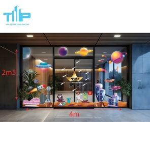 Trang Trí Noel Ấn Tượng Với Decal Phi Hành Gia, Người Ngoài Hành Tinh & Tàu Vũ Trụ mẫu 53