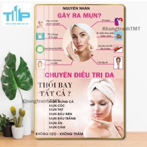 khung tranh thẩm mỹ sang trọng dành cho spa thẩm mỹ viện 