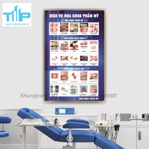 Khung tranh tráng gương - Các dịch vụ nha khoa thẩm mỹ