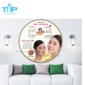Khung tranh tráng gương- Tranh tròn Nguyên nhân nám tàn nhang