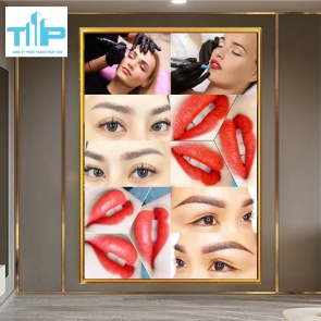 tranh tráng gương phun săm thẩm mỹ cho spa
