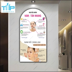 Tranh vòm tráng gương - nguyên nhân mụn, nám, tàn nhang