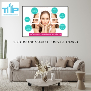 tranh trang trí spa, thẩm mỹ viện về chăm sóc da
