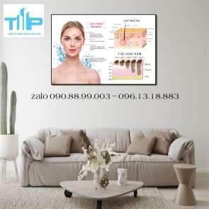 Khung tranh tráng gương cho spa 