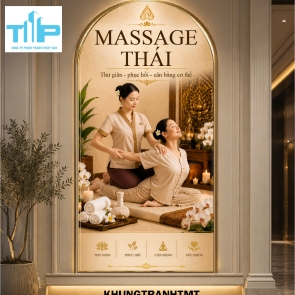 Tranh vòm Massage trị liệu - thư giãn vùng đầu, cổ vai gáy, body,.....