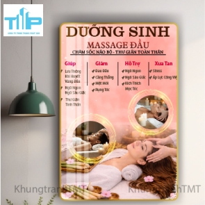 tranh tráng gương cao cấp massage đầu thư giãn dành cho spa, thẩm mỹ viện