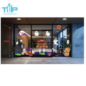 Decal Halloween Horror Kids Party – Set Trang Trí Ma Quái Siêu Cute Mẫu 5