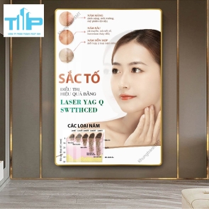 Khung tranh tráng gương chuyên điều trị các vấn đề về da