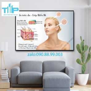 Tranh chăm sóc da  cho spa