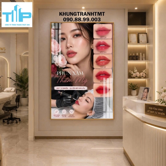 Tranh tráng gương - Phun xăm thẩm mỹ -  mày ngài như ý