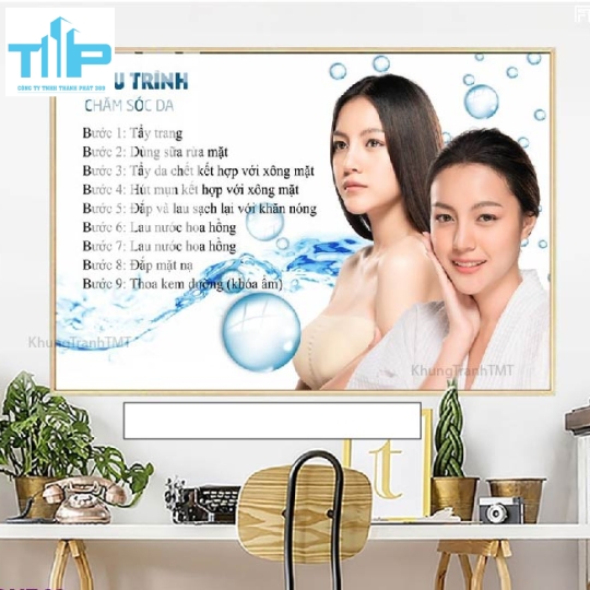 tranh dành cho spa,thẩm mỹ viện trang trí thẩm mỹ về chăm sóc da 