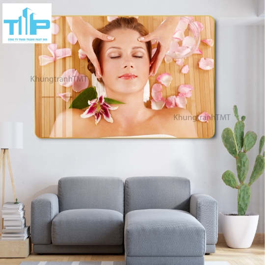 Khung tranh tráng gương - Spa massage trị liệu 