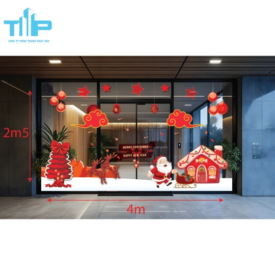 Decal Noel Thành Phát - Tạo Dấu Ấn Riêng Cho Mùa Giáng Sinh !mẫu 39